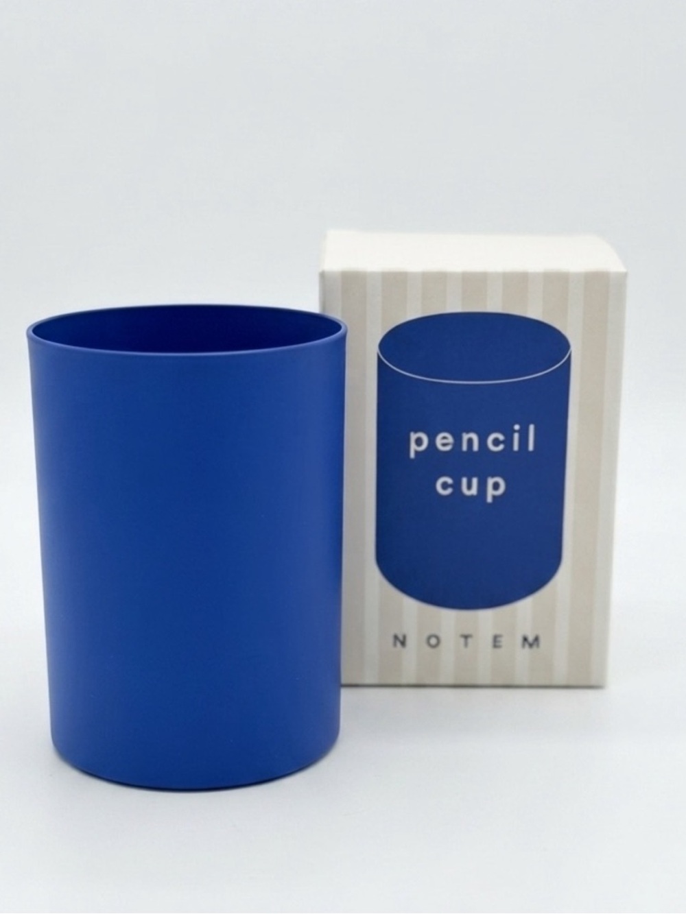 NWT Anthropologie NOTEM Studio Lola Pencil Cup Blue Metal Desk Organizer